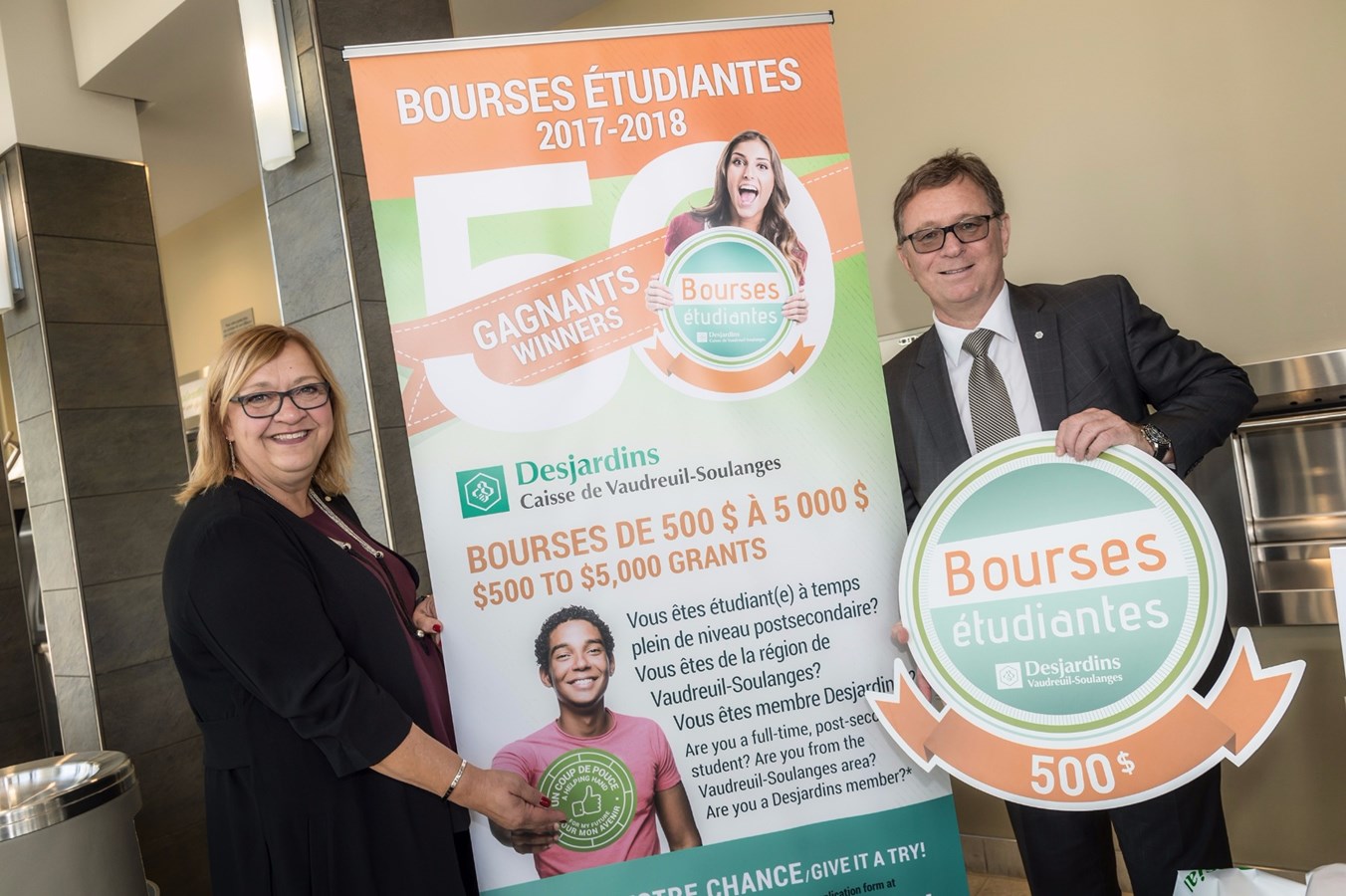 Desjardins Vaudreuil-Soulanges lance le Concours de bourses étudiantes 2017-2018