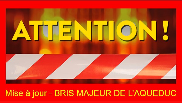 Bris d'aqueduc : Les travaux ont débuté à Rigaud