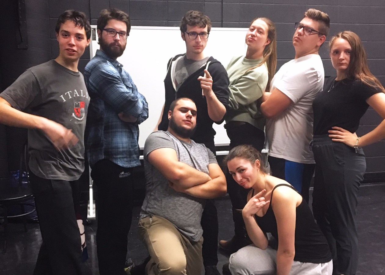 Samuel Beauchemin, Jérémie Gagné, Nicolas Ouellet, Francis Lecavalier, entraîneur, Félycia Guérin, Sophie Nadeau, Antoine Gagnon et Valéry Lefebvre.
