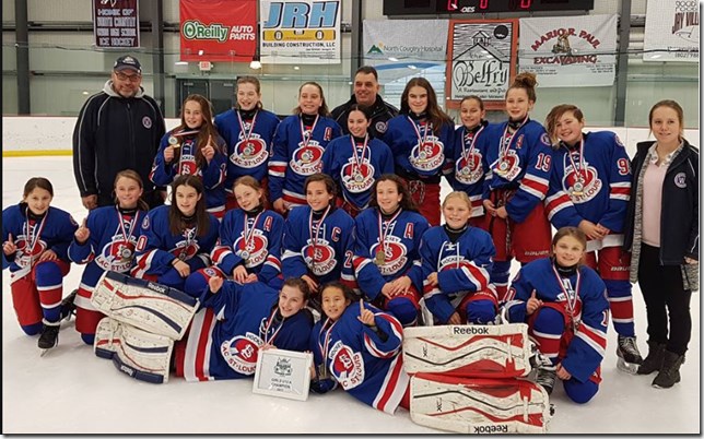 L'équipe de hockey féminin, les Warriors Lac Saint-Louis nommée championne du tournoi Green Mountain Avalanche 