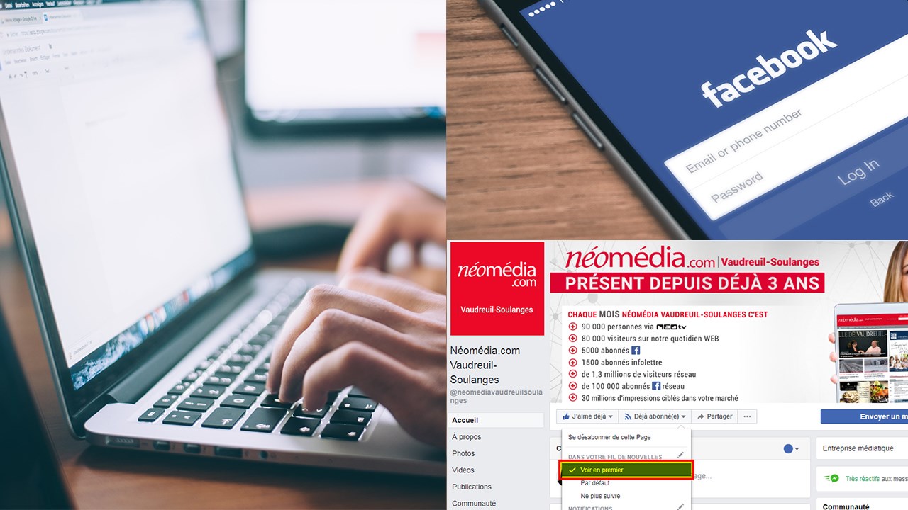 Mise à jour de Facebook : voici la solution pour ne rien manquer des nouvelles de Néomédia.com Vaudreuil-Soulanges