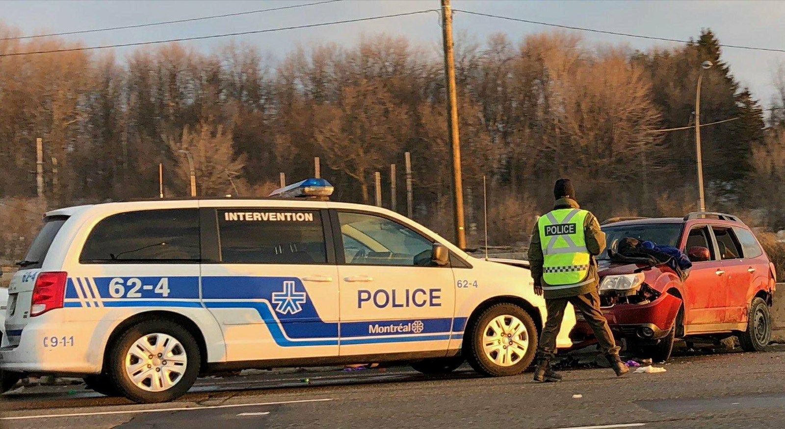 Une poursuite policière cause une congestion monstre sur le réseau routier