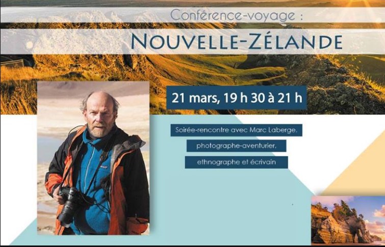 Découvrez la Nouvelle-Zélande avec la conférence de Marc Laberge