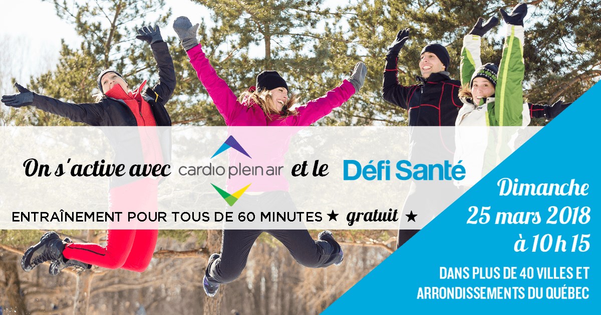 On s'active avec Cardio Plein Air et le Défi Santé 