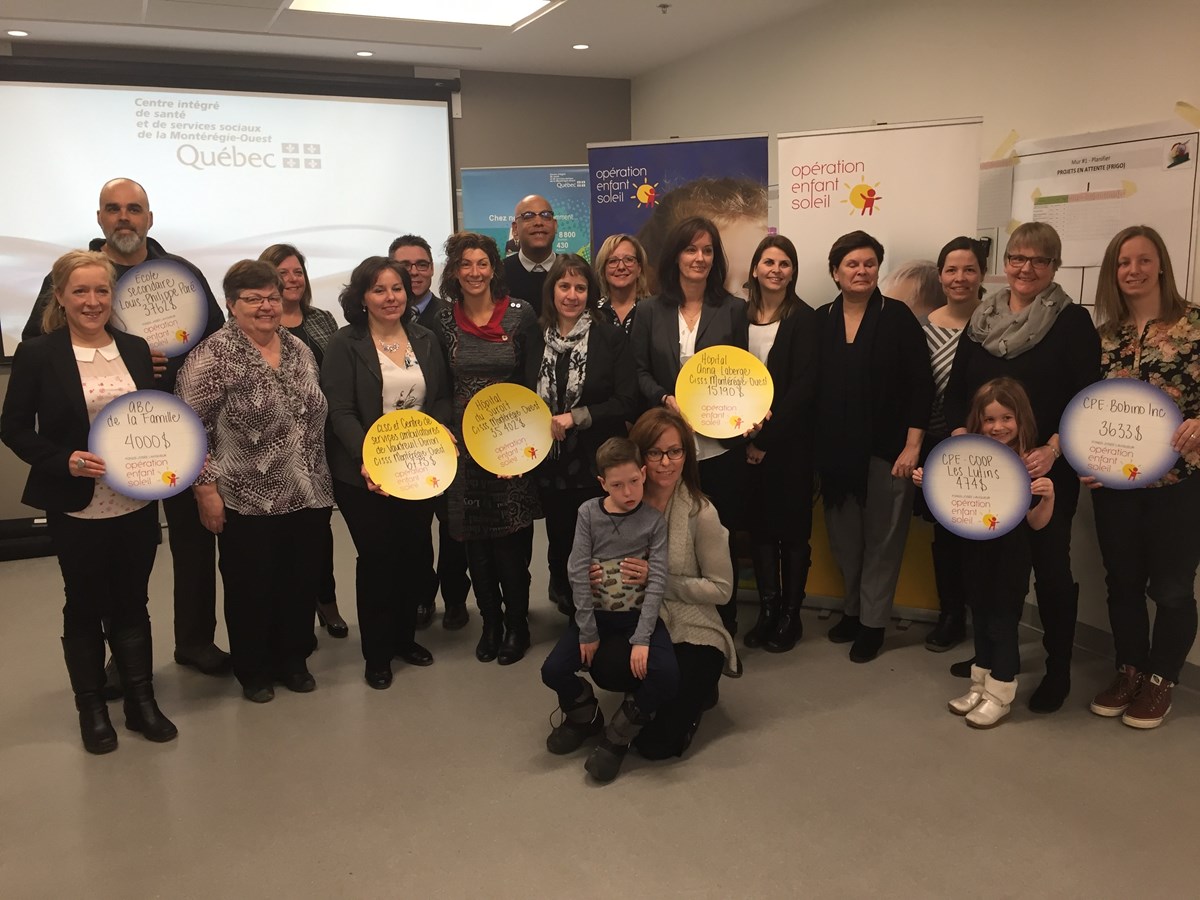 Opération Enfant Soleil remet 49 808 $ à des établissements de la région