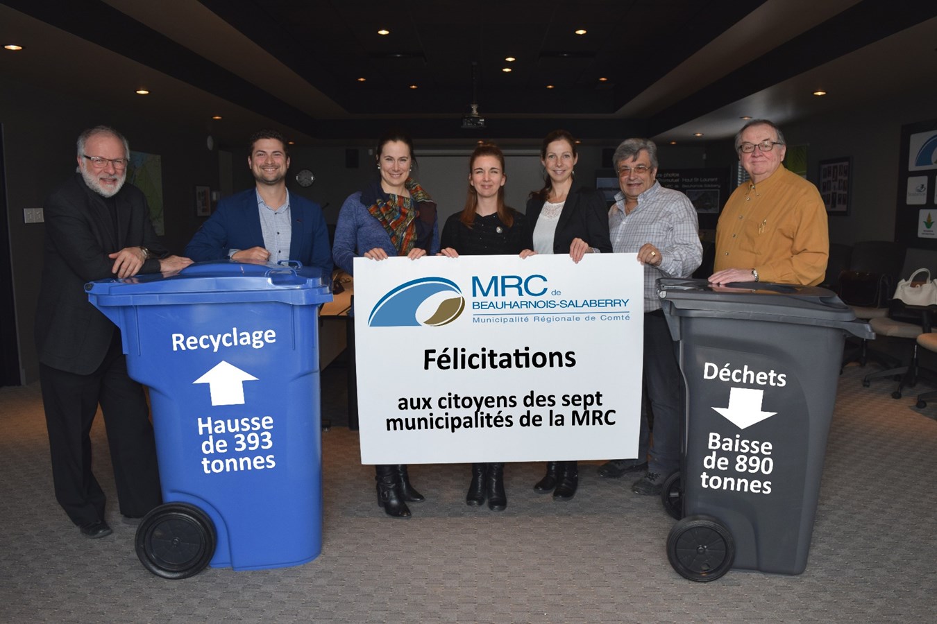 Les citoyens de la MRC de Beauharnois-Salaberry jettent de moins en moins