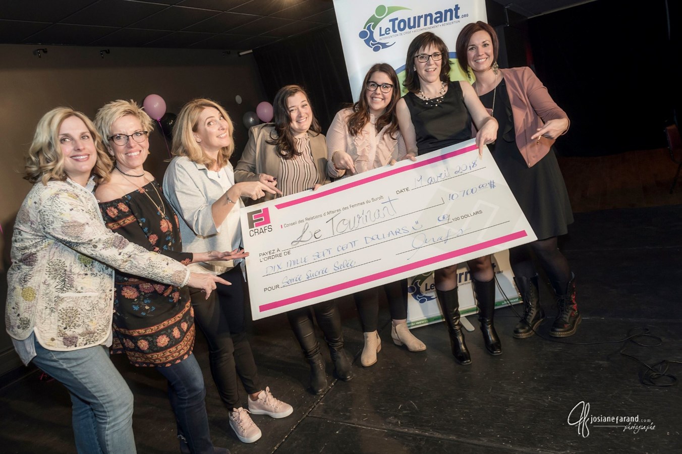 Le CRAFS remet 10 600 $ à l’organisme Le Tournant de Salaberry-de-Valleyfield  