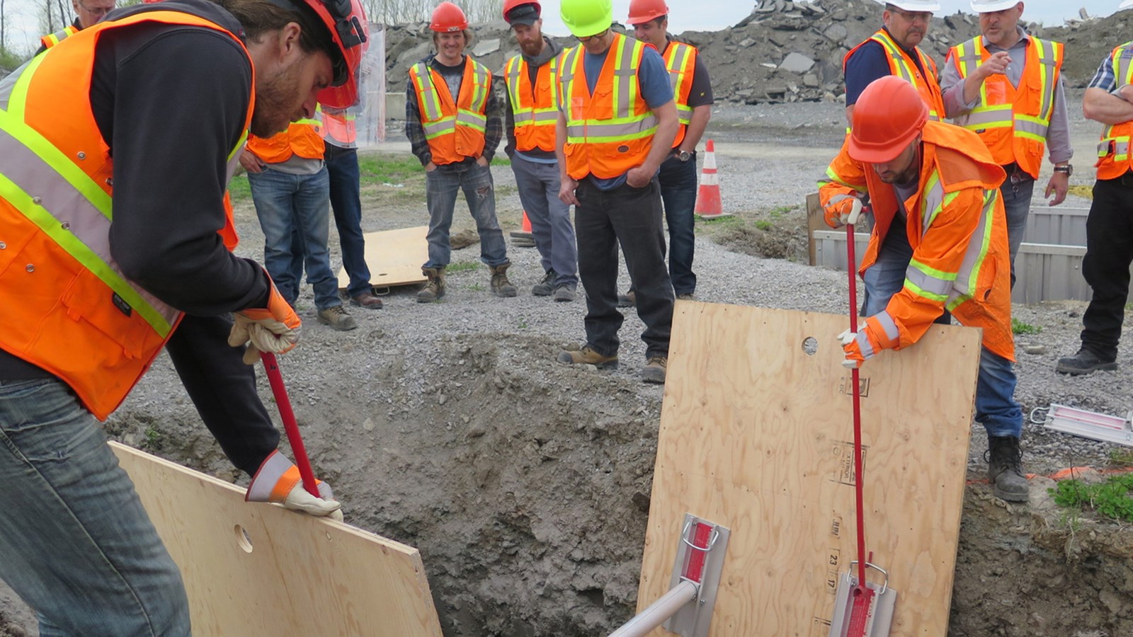 Paroi effondrée: 45 employés de Salaberry-de-Valleyfield formés 