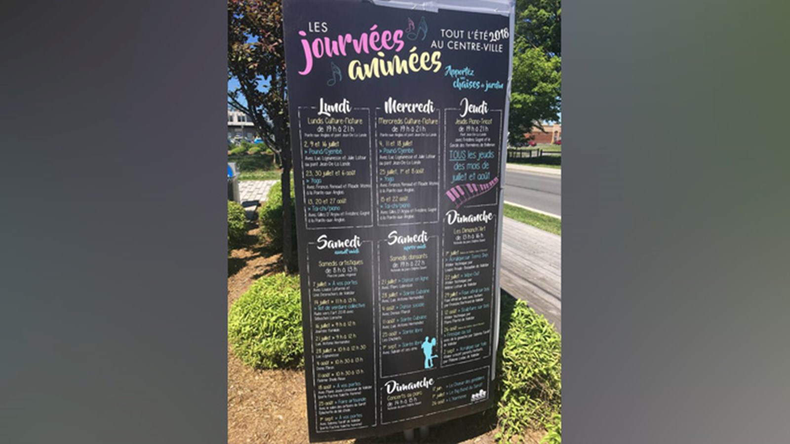 Un centre-ville animé à Salaberry-de-Valleyfield cet été