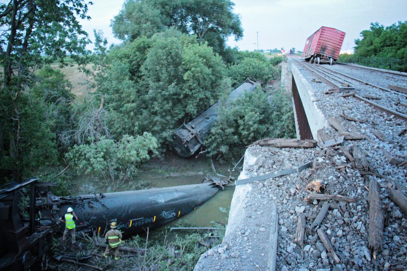 Déraillement de train : Le pire est évité à Saint-Polycarpe