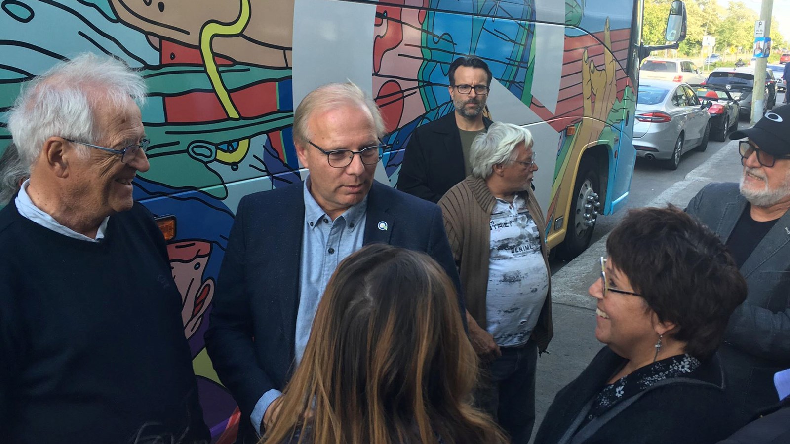 Le chef du PQ a visité la région le dimanche 23 septembre 