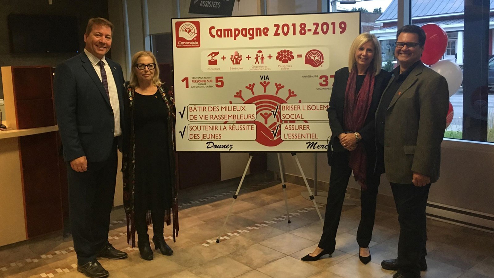 Centraide Sud-Ouest lance sa campagne de souscription 2018-2019  