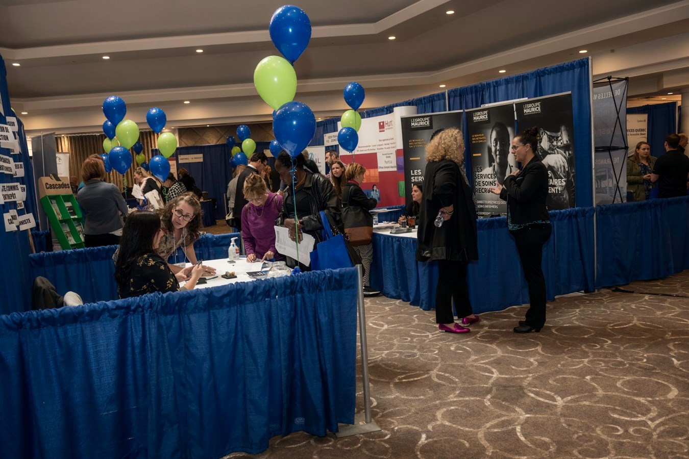 Les chercheurs d'emploi étaient au rendez-vous lors du 17e Salon de l'emploi de Vaudreuil-Soulanges