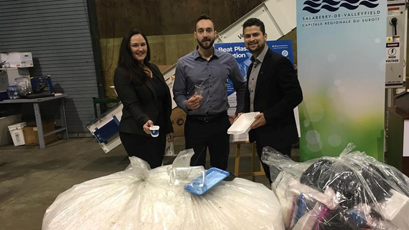 Salaberry-de-Valleyfield devient pionnière dans la récupération des plastiques no6