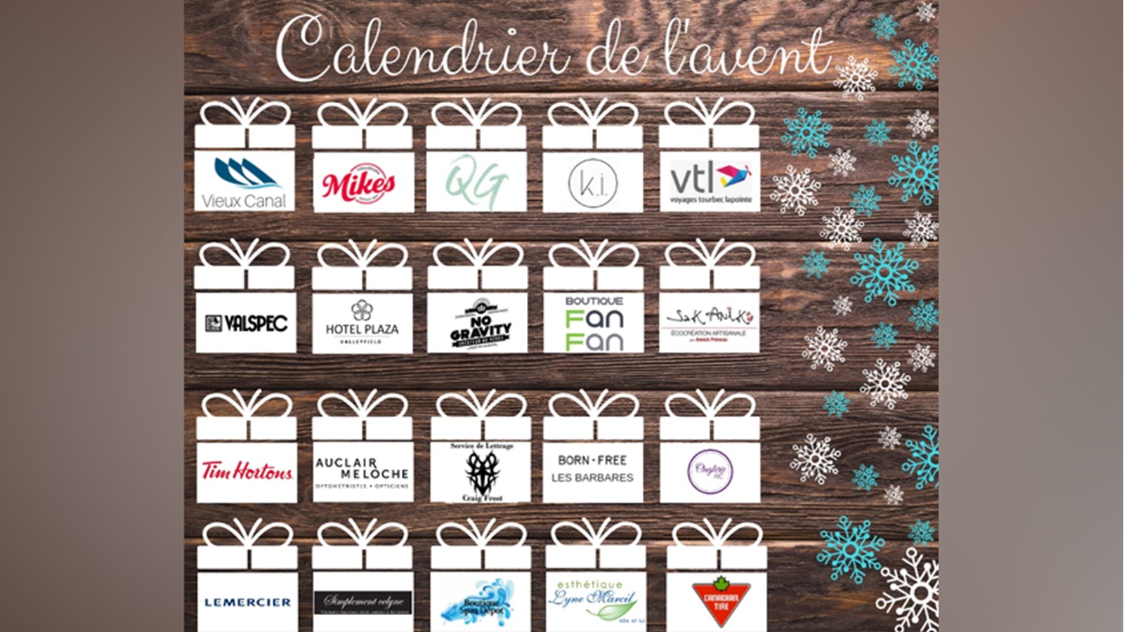 Un calendrier de l’avent signé Régates de Valleyfield 