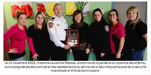 Deux établissements Lazarois sont récompensés par le Service de sécurité incendie