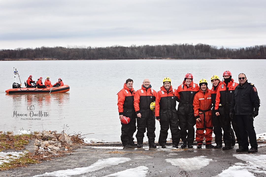 Les pompiers de Coteau-du-Lac maintiennent leurs compétences sur le plan d’eau, été comme hiver