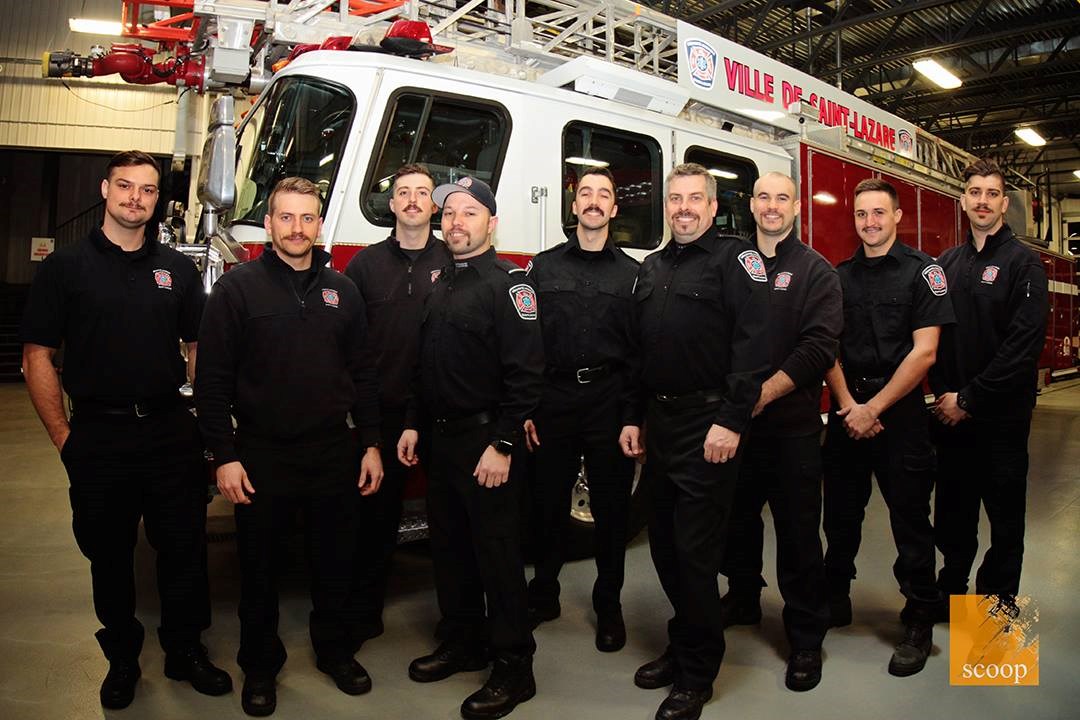 Les pompiers de Saint-Lazare terminent le Movember en beauté