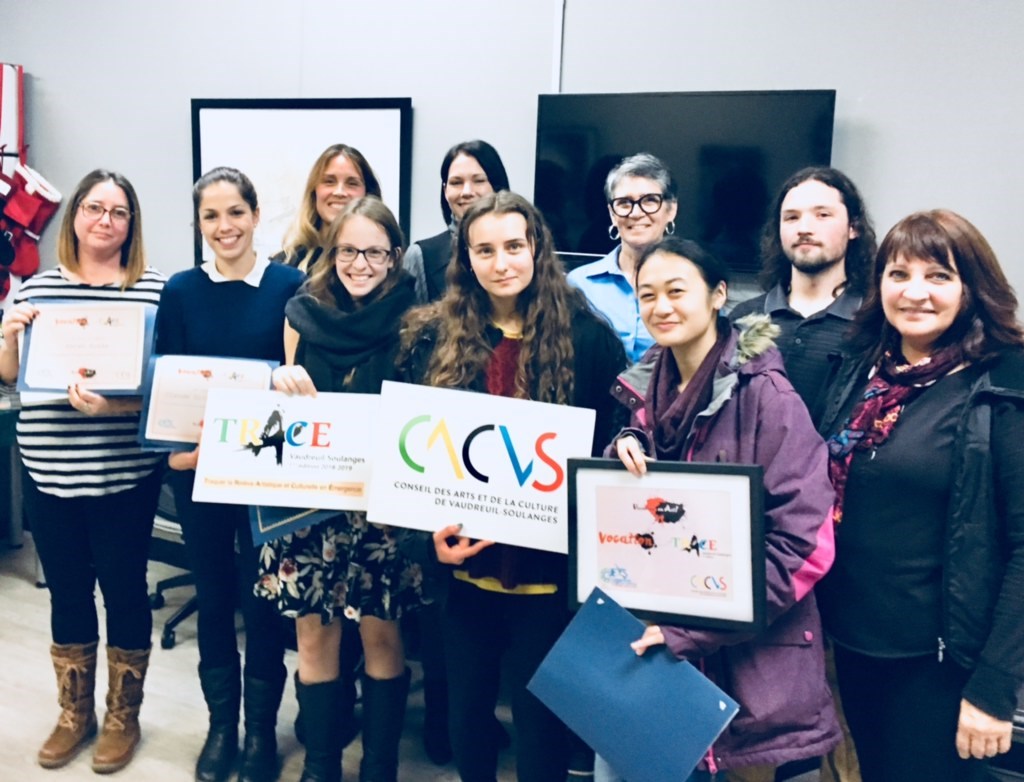 Le carrefour jeunesse-emploi de Vaudreuil-Soulanges et le CACVS dévoilent les gagnants de Vocation en Art et de Vocation Trace