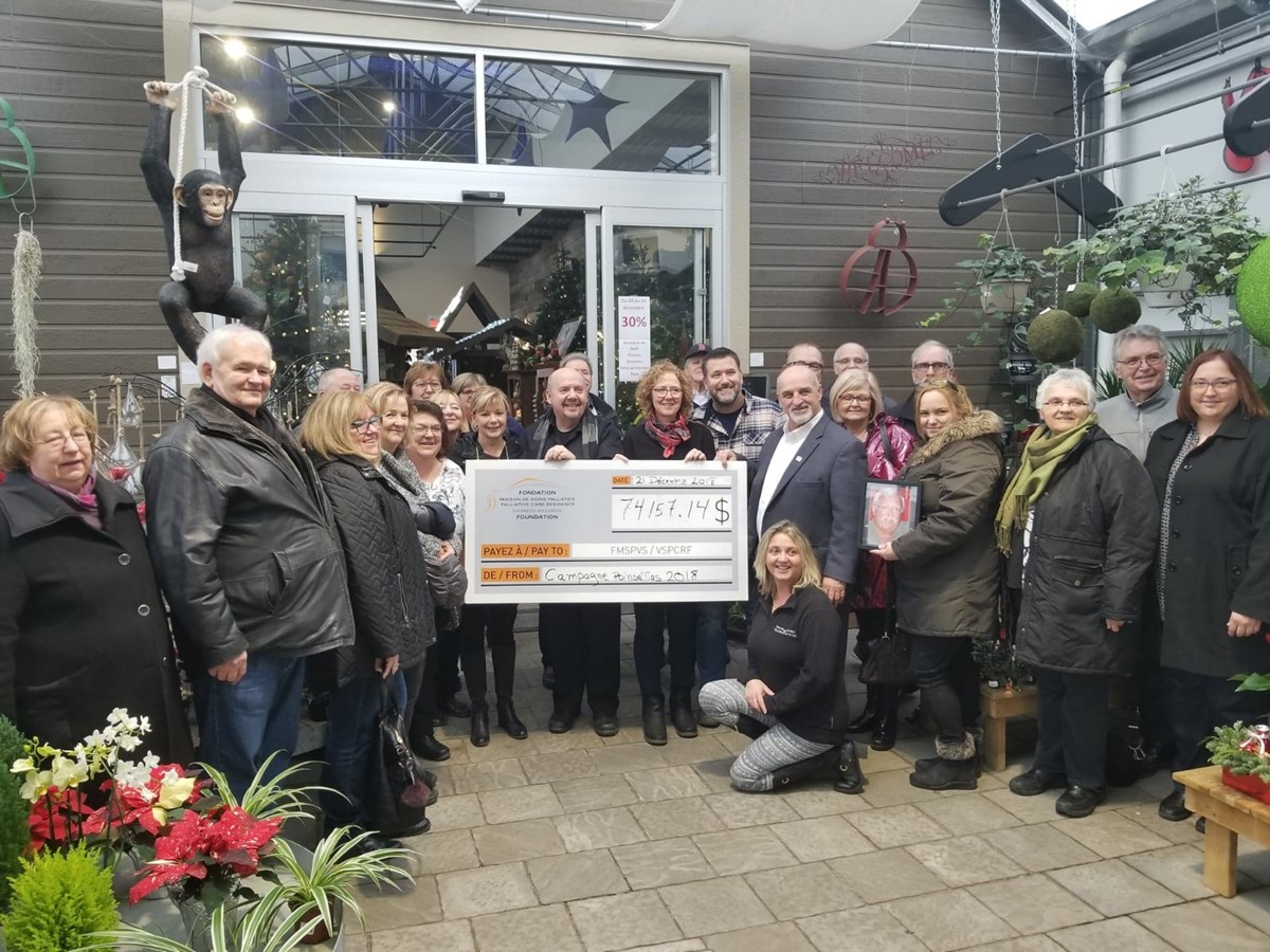 La générosité des Vaudreuil-Soulangeois fait du bien à la Fondation de la Maison de soins palliatifs de Vaudreuil-Soulanges