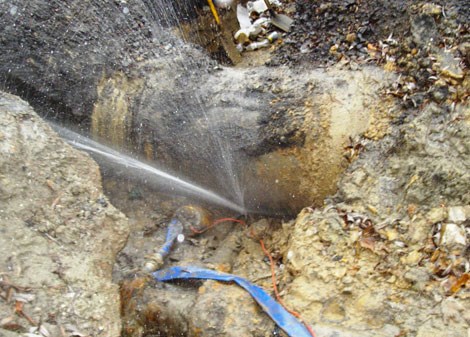 Fuite d'eau majeure à Rigaud