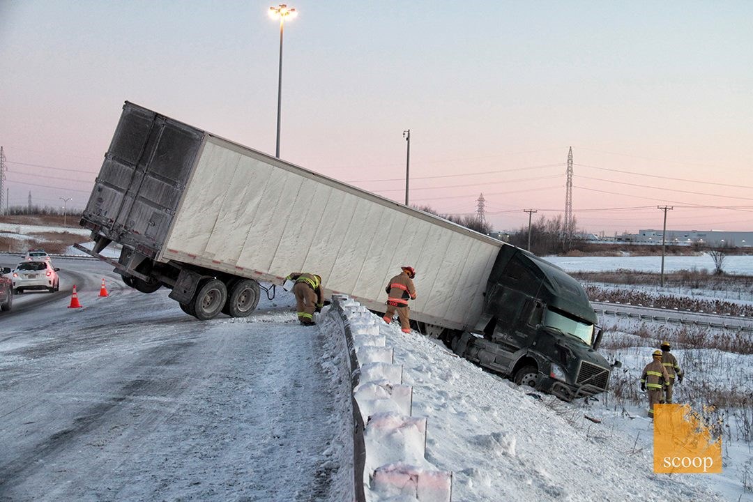 Perte de contrôle sur l'autoroute 20 Est