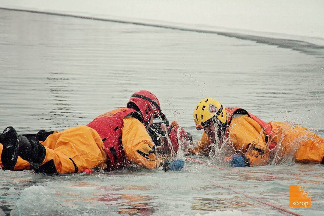 Les pompiers de la Régie se jettent à l'eau le temps d'une formation