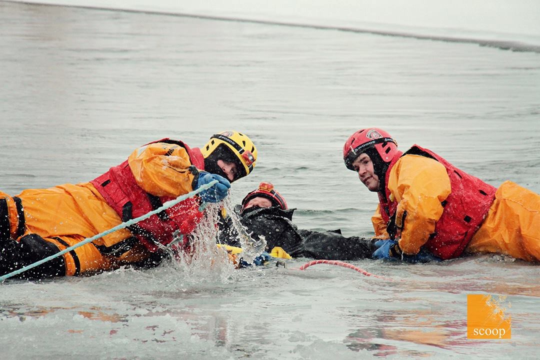Les pompiers de la Régie se jettent à l'eau le temps d'une formation