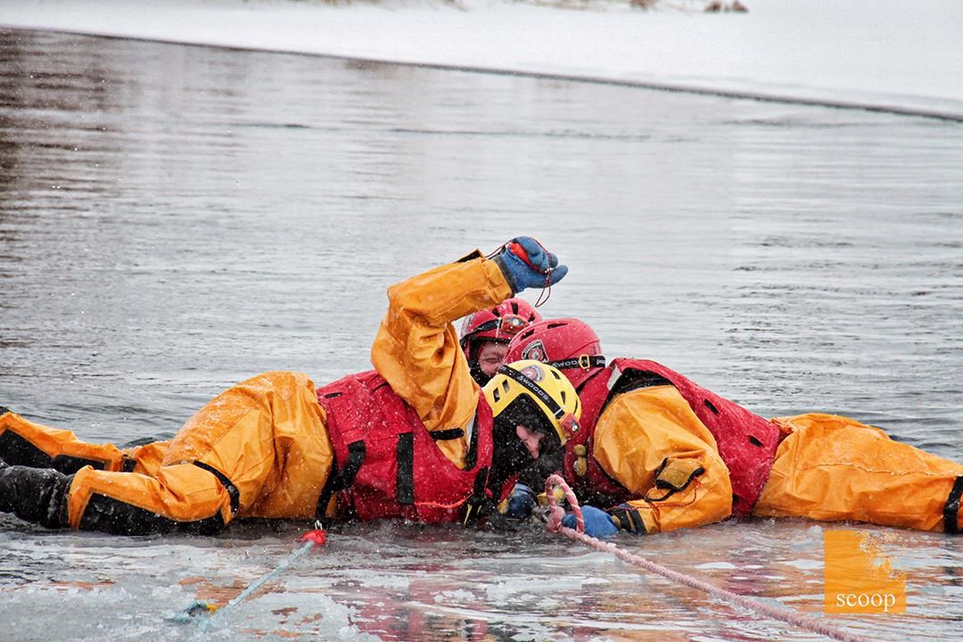 Les pompiers de la Régie se jettent à l'eau le temps d'une formation