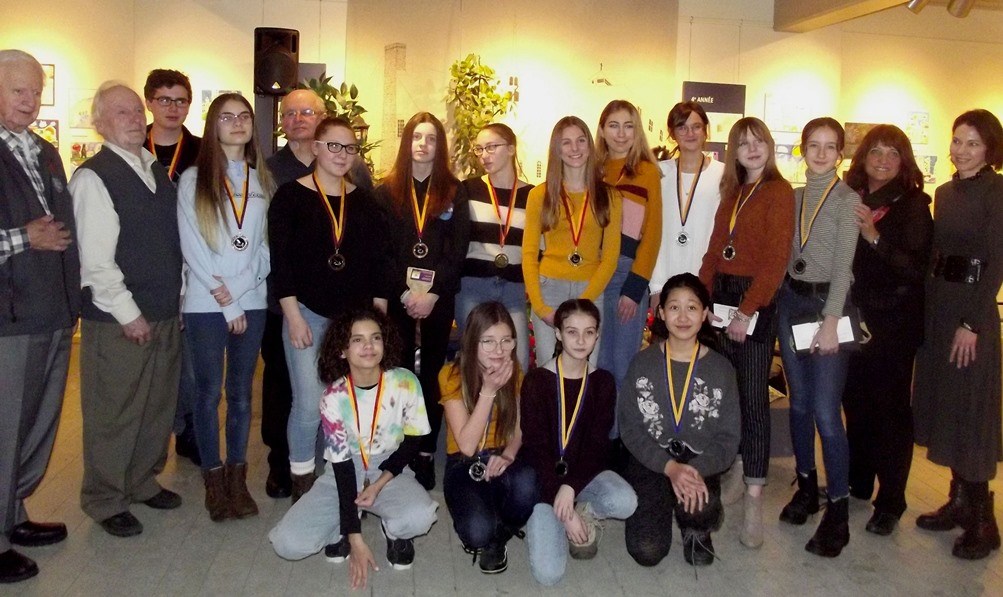 Les élèves gagnants du secondaire.