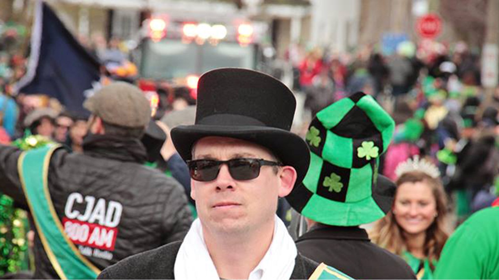 Brent Nolan, un fier irlandais d'Hudson tenait à être présent à la parade.