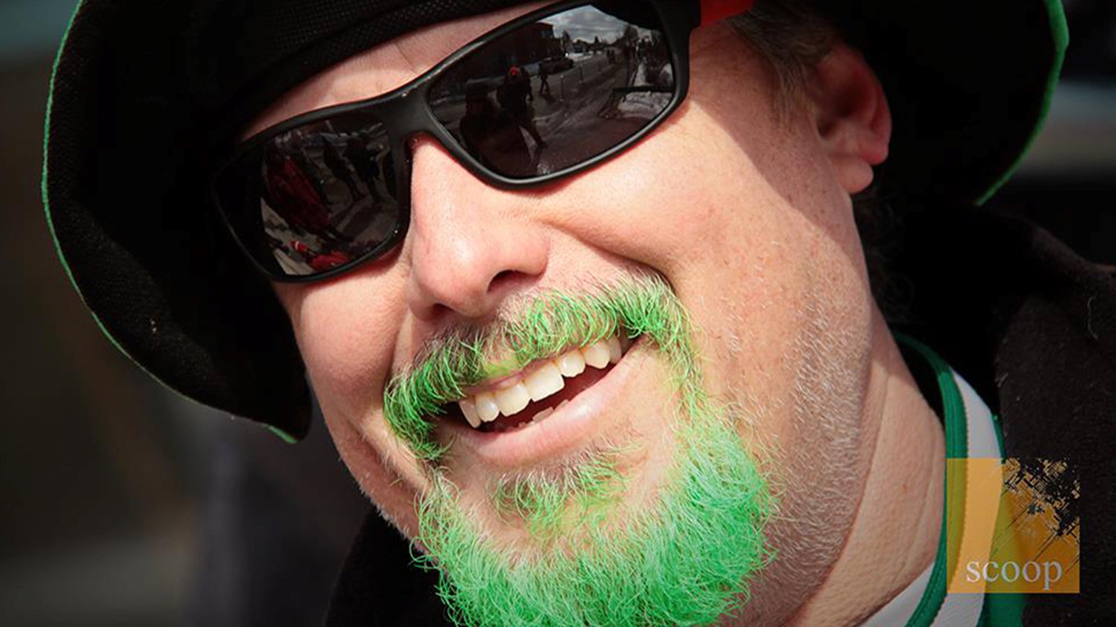 Dan Valois de Notre-Dame de l'Île-Perrot était aussi irlandais le temps de la parade.