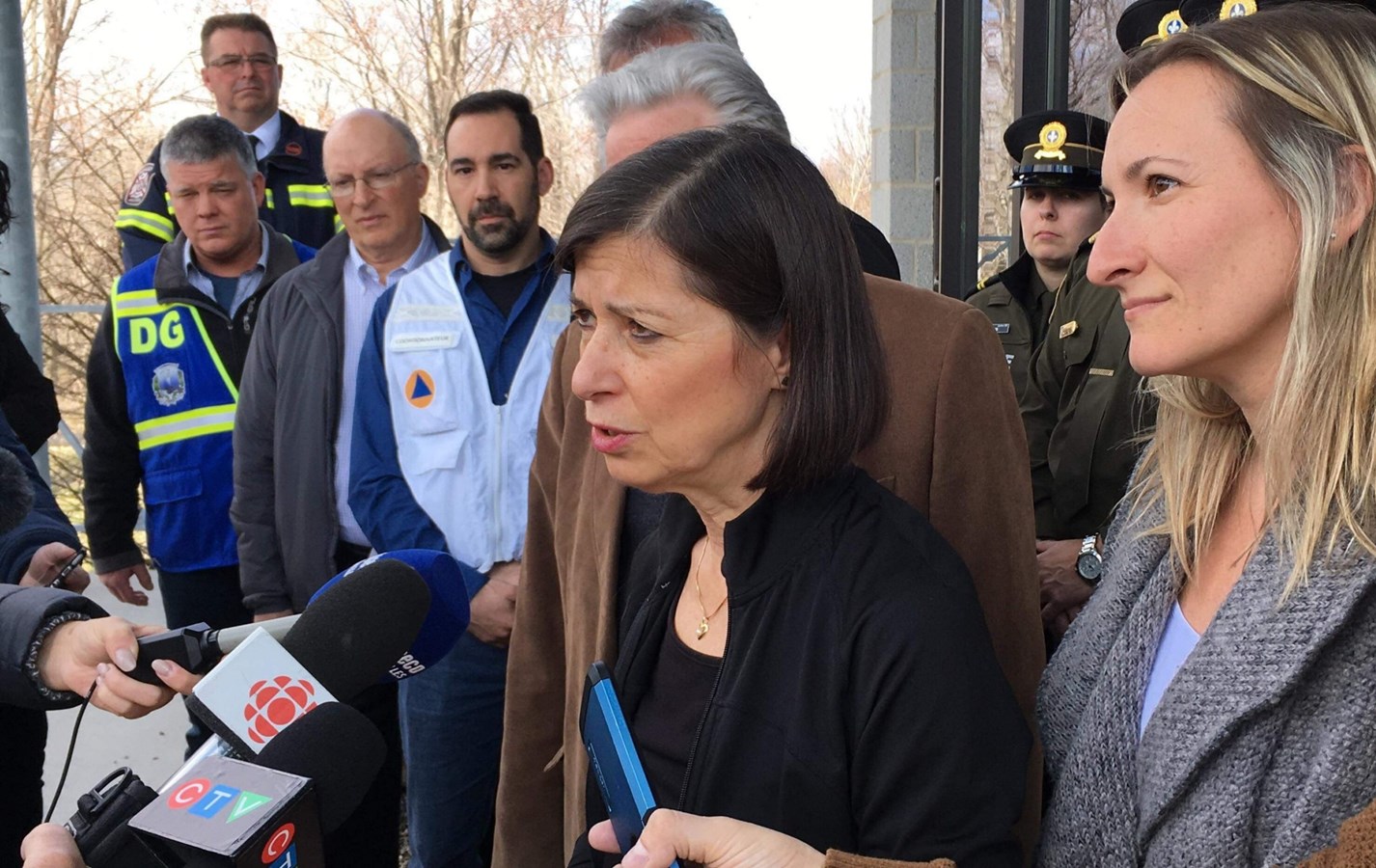 La ministre Danielle McCann en visite à Rigaud