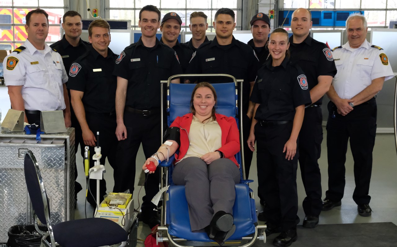 140 donneurs répondent à l'invitation des pompiers de Saint-Lazare