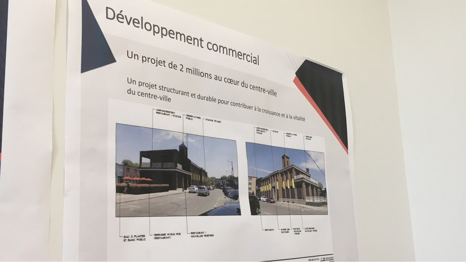 Le service du développement économique prépare des présentations de ce genre pour courtiser différentes entreprises et les attirer sur son territoire.