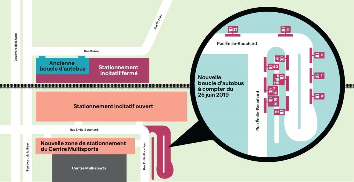 Blitz de travaux dans le stationnement de la gare de Vaudreuil