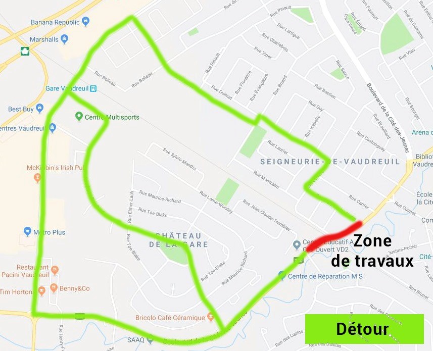 Blitz de travaux dans Vaudreuil-Dorion