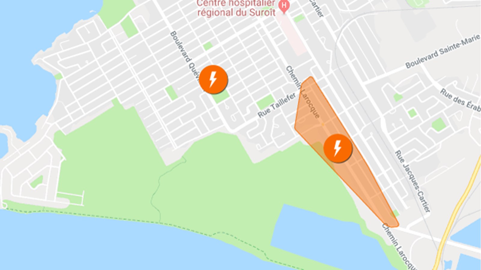 Au moment d'écrire ces lignes, l'heure de rétablissement des deux pannes était estimée à 16h45.