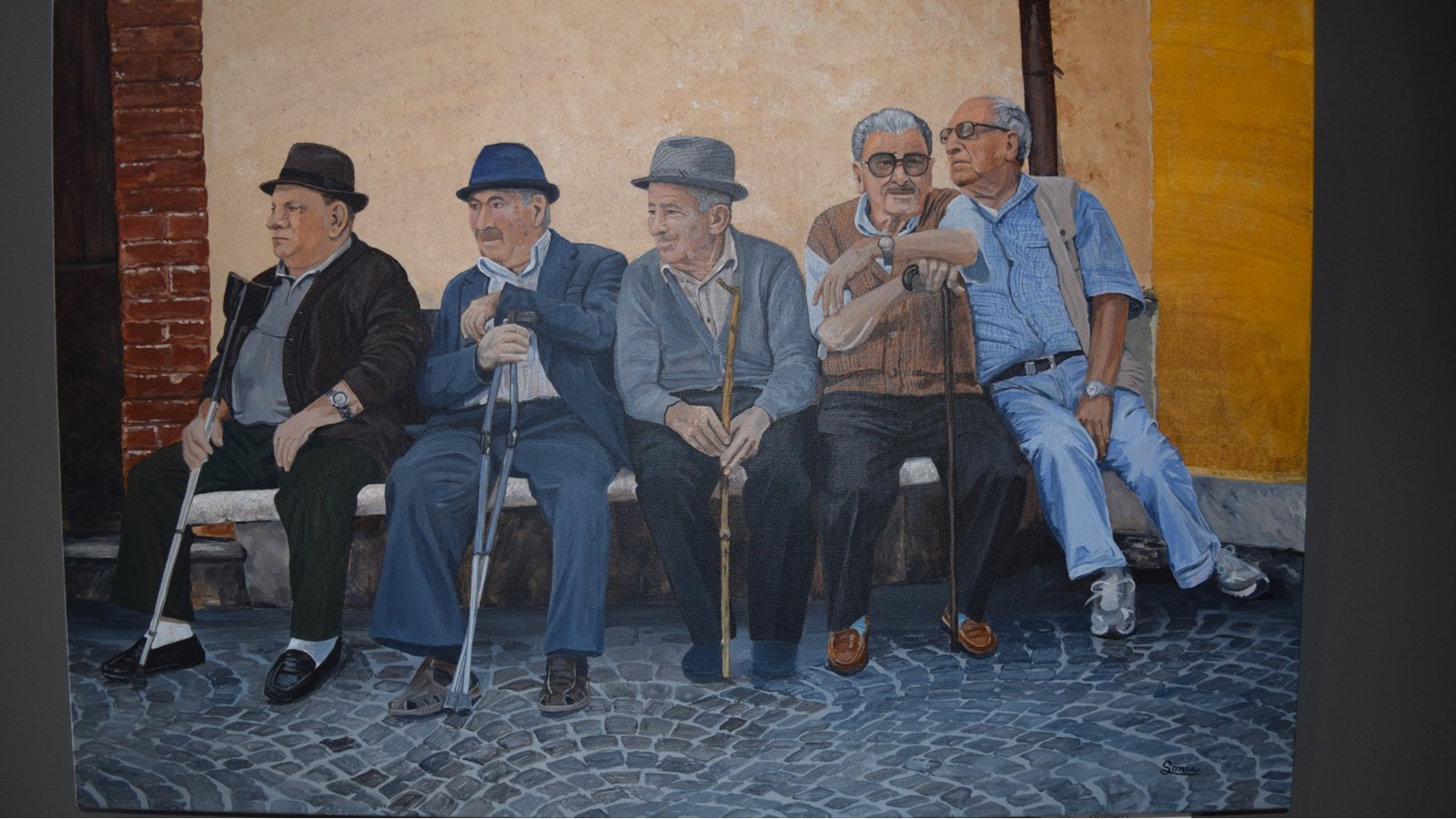 Le tableau intitulé « Ils arrivent ».