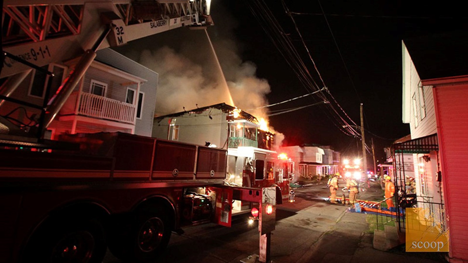 Les pompiers de Salaberry-de-Valleyfield et de Beauharnois ont eu une nuit occupée