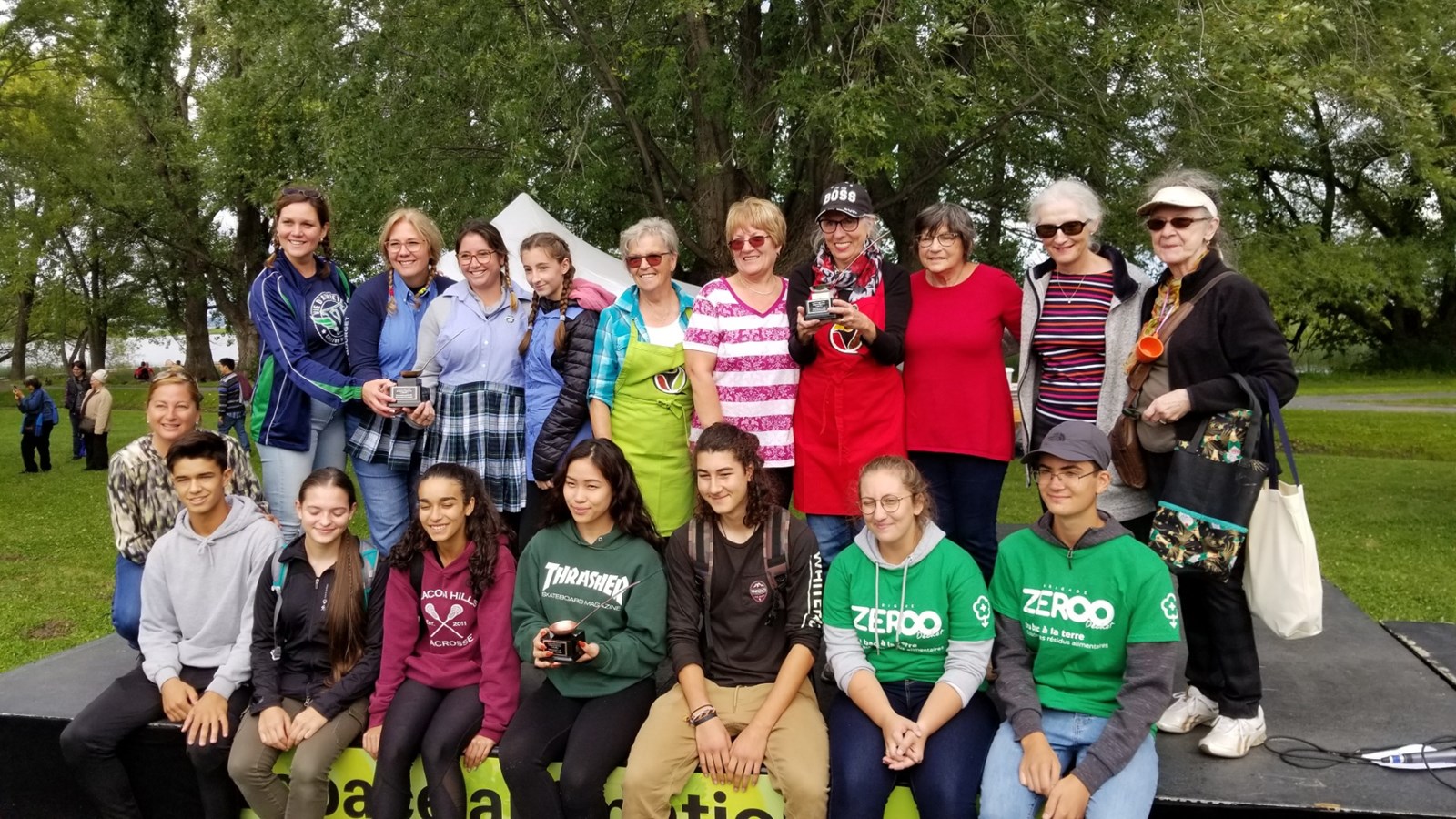 Les gagnants dans la catégorie Organismes