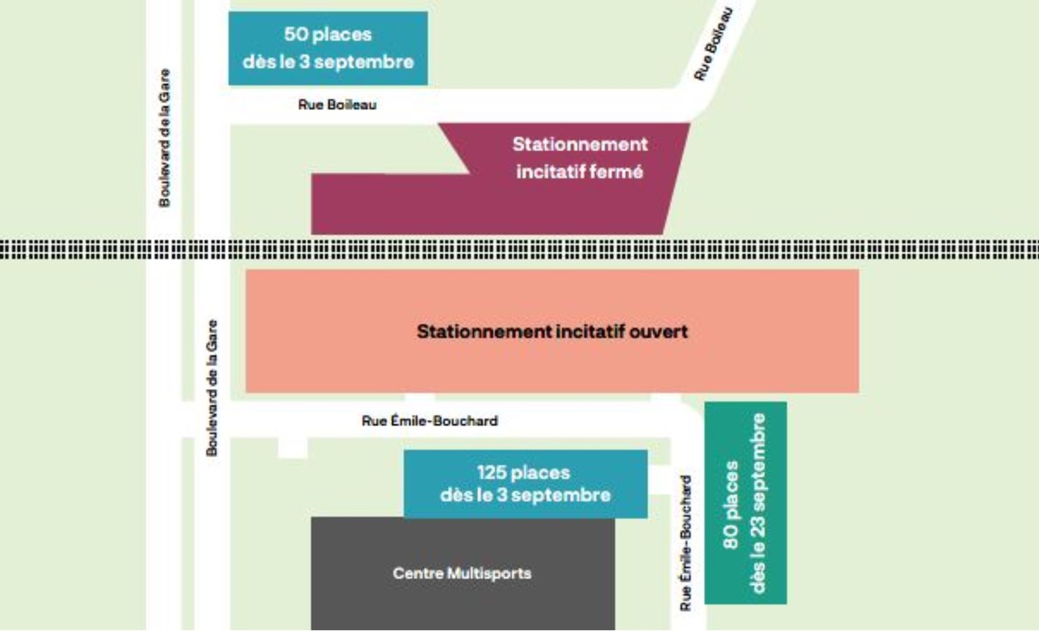 De nouveaux espaces de stationnement sont disponibles près de la gare de Vaudreuil