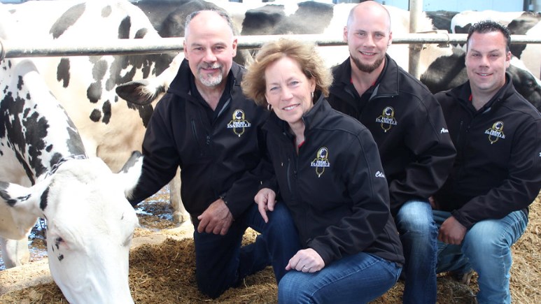 La Ferme Isabelle a accueillie de nombreux visiteurs le dimanche 8 septembre. Ici, la famille Isabelle, propriétaire de l'entreprise et du Domaine La Belle.