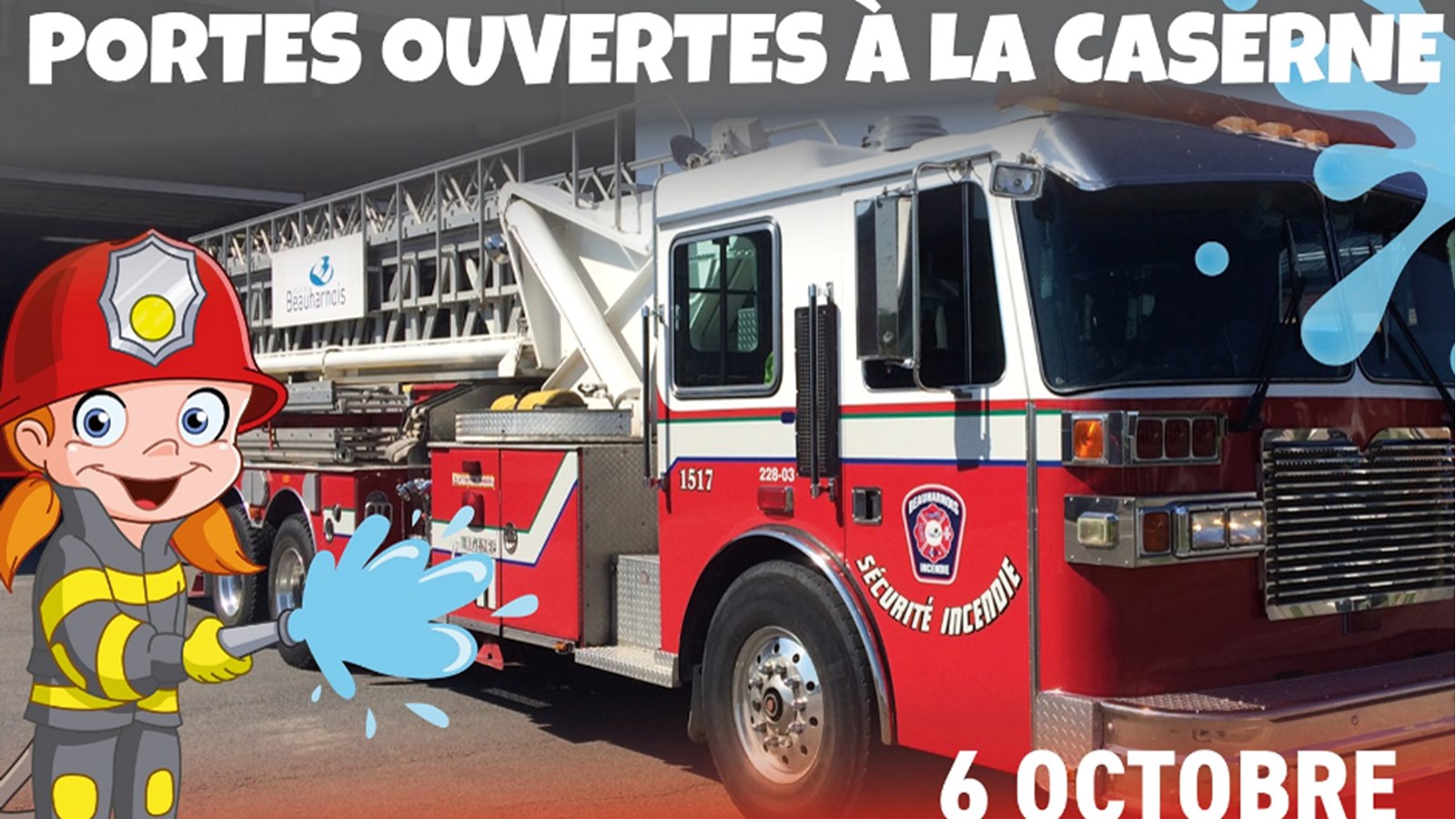 Jeunes pompiers en herbe attendus à la caserne de Beauharnois, le dimanche 6 octobre