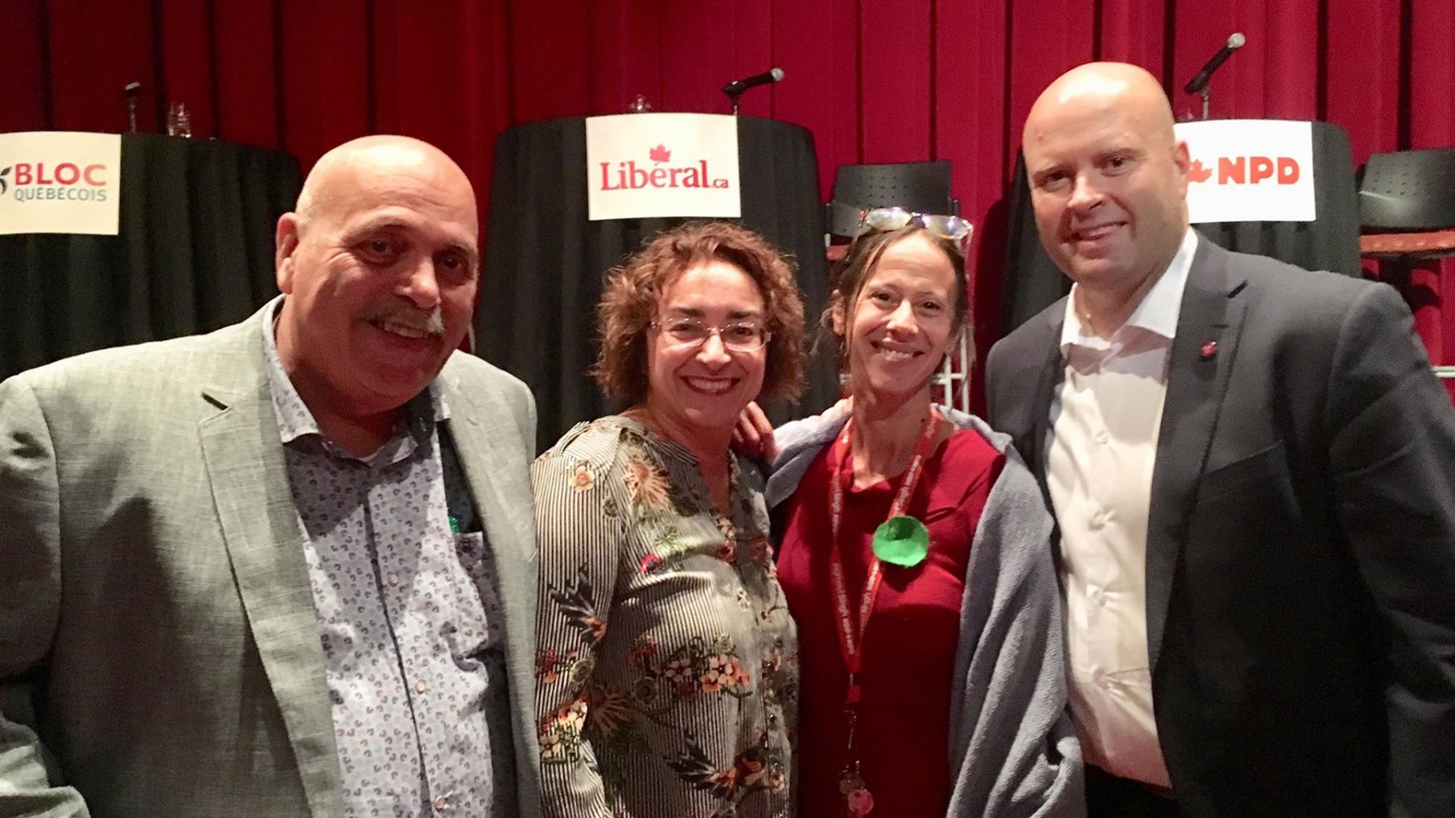 Cette année, Alain Savard du Parti populaire du Canada, Claude DeBellefeuille du Bloc Québécois, Joan Gottman du Nouveau parti démocratique et Marc Faubert du Parti libéral du Canada se sont prêtés au jeu.