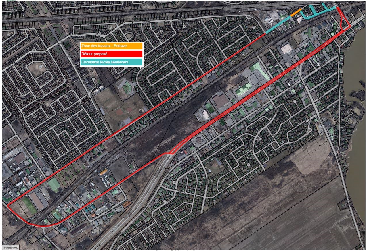 Travaux importants dans le secteur Dorion Garden à Vaudreuil-Dorion
