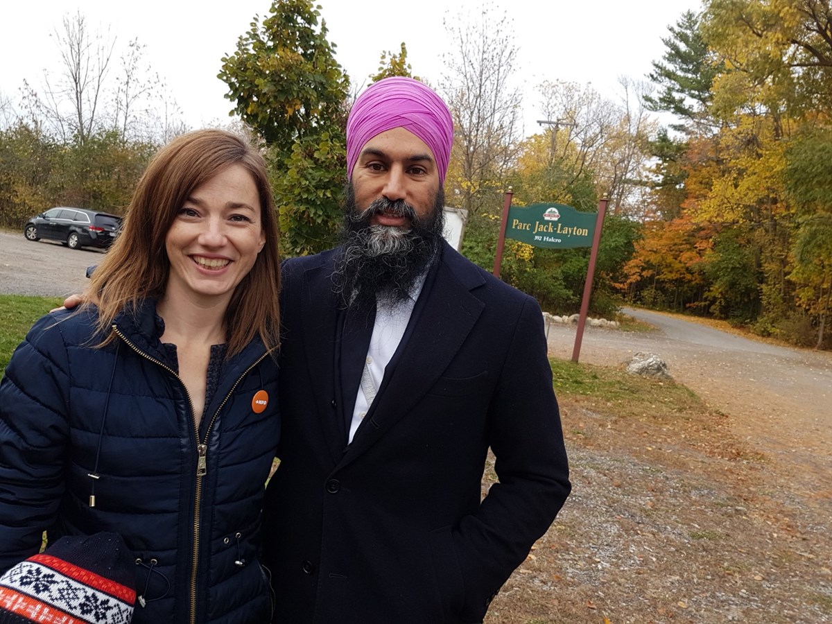 Jagmeet Singh s'arrête à Hudson