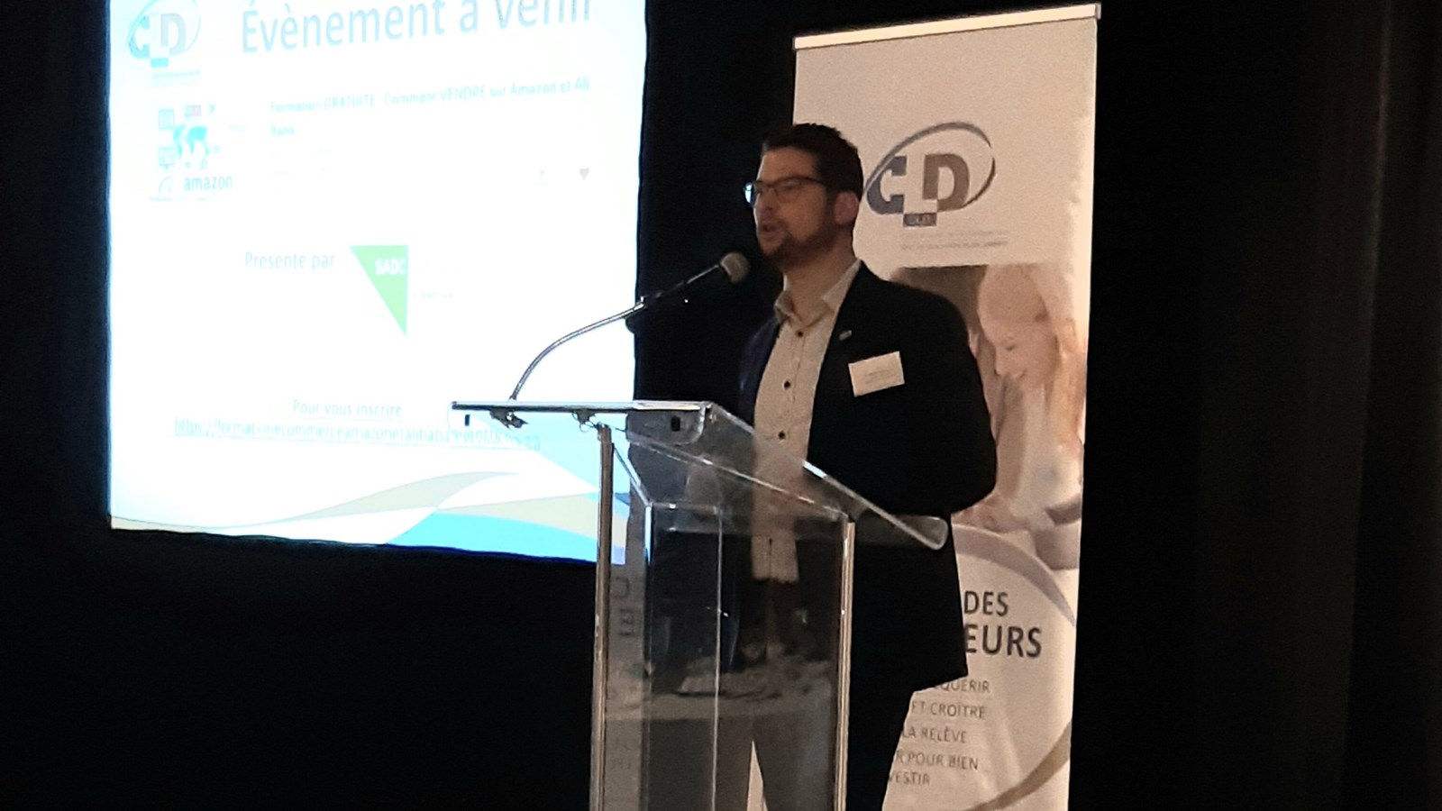 Le maire de Salaberry-de-Valleyfield, Miguel Lemieux, était parmi les spectateurs de ce déjeuner-conférence.