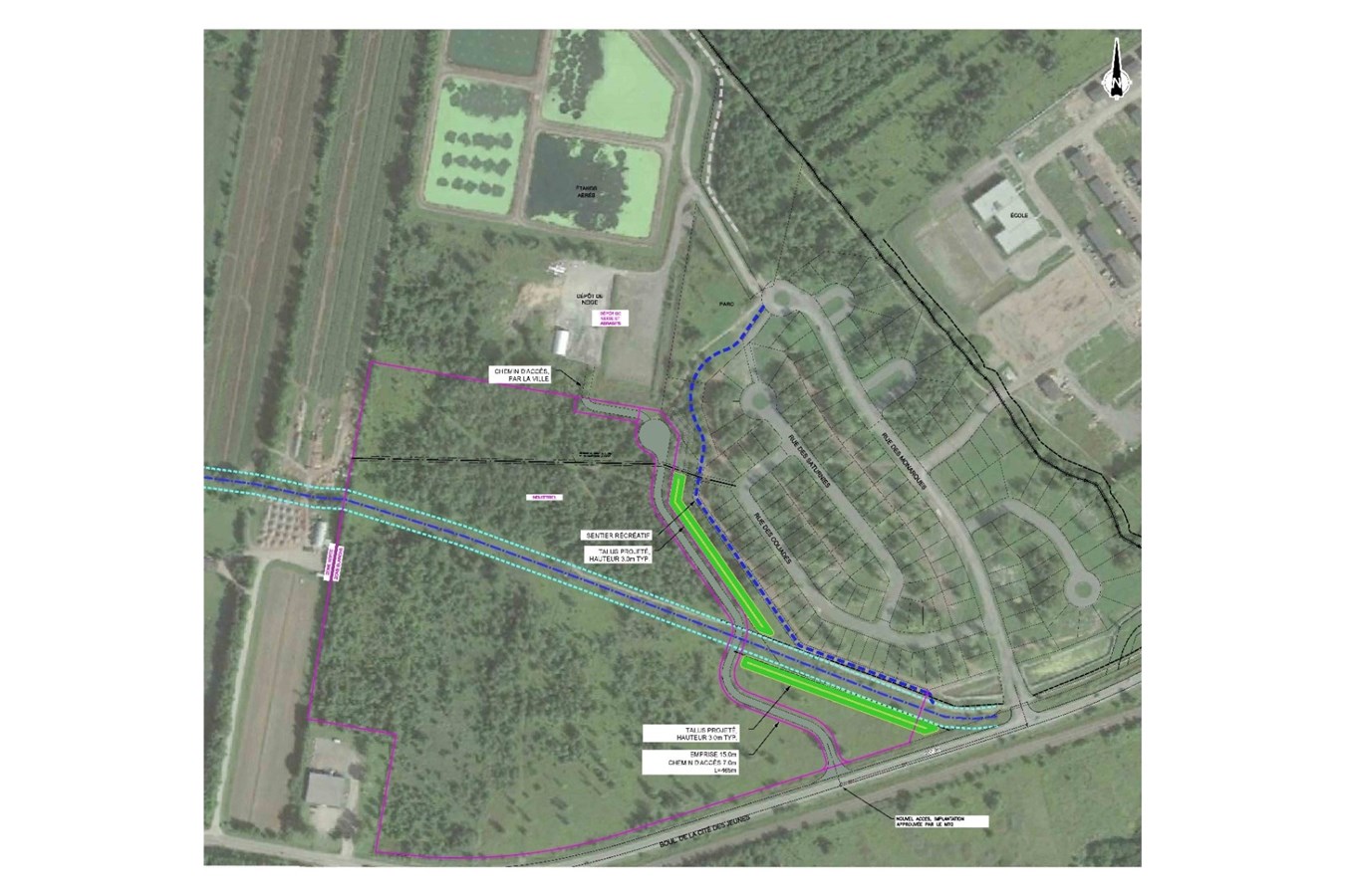 Dépôt de neiges usées à Saint-Lazare : aménagement d’une voie de contournement