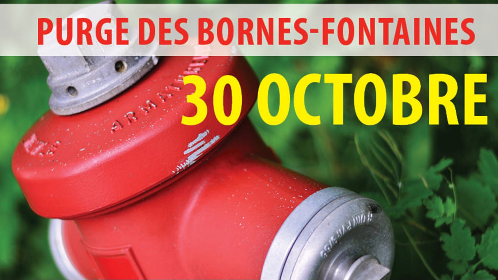 Drainage des bornes-fontaines à Saint-Urbain-Premier demain